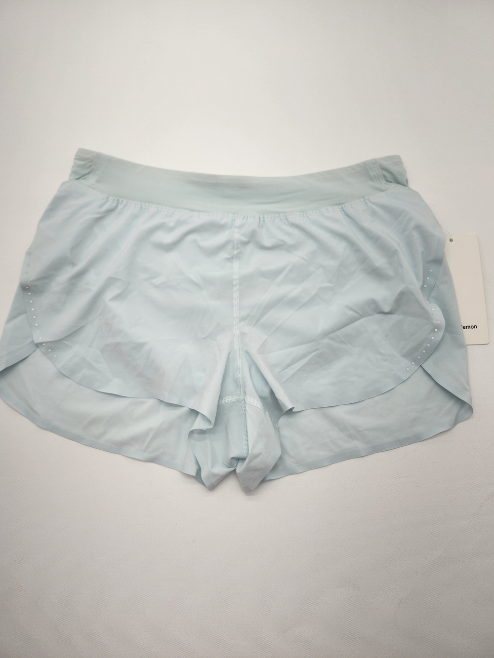 Lululemon Fast and Free High Rise Split Shorts 3" Mist Blue L NWT Running